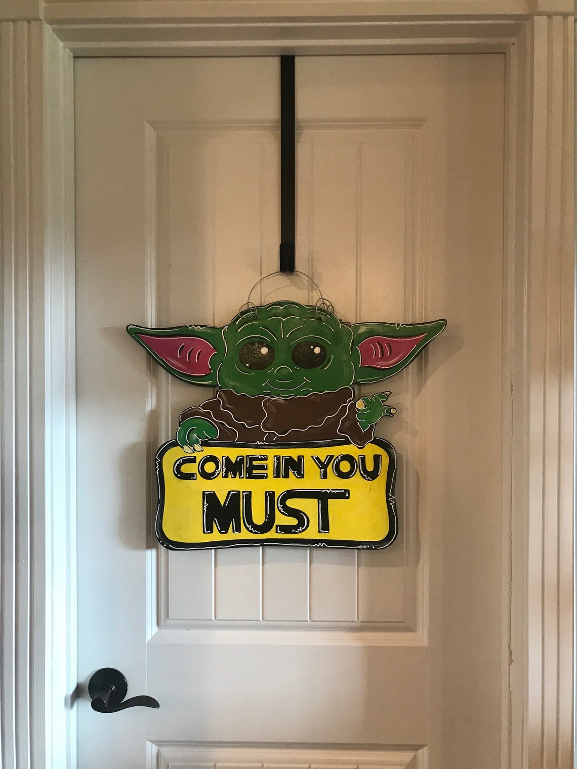 Baby Yoda Star Wars Door Hanger Etsy