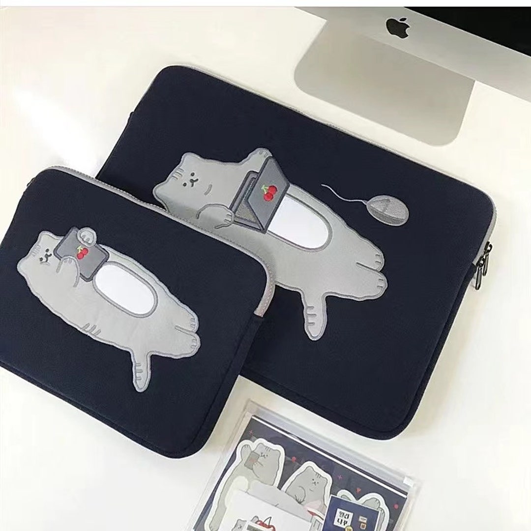 Cute Lazy Cat Ipad Case 11'' 13''laptop - Etsy