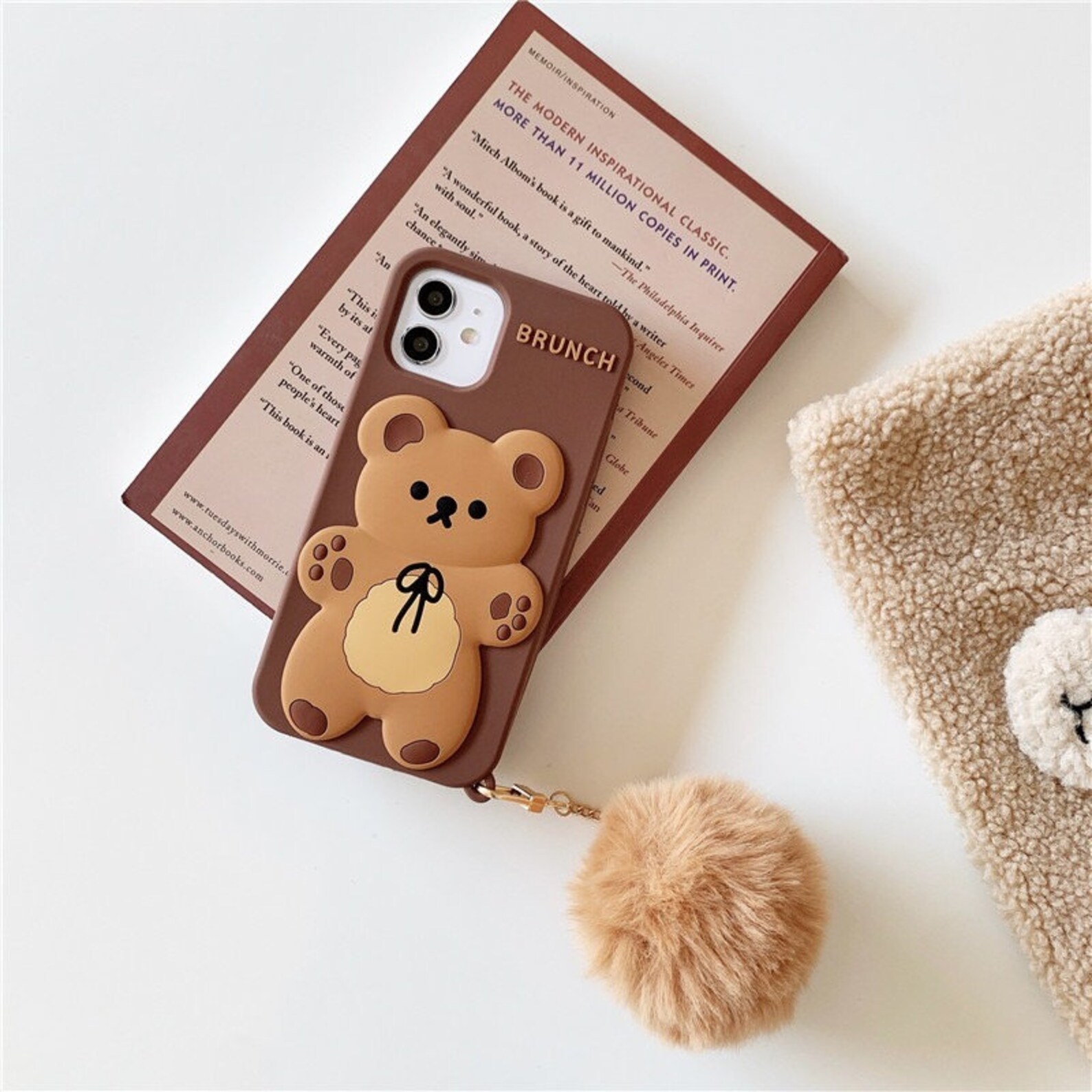 Cute Bear Phone Case Kawaii Cute Phone Caseiphone 13/13 Etsy