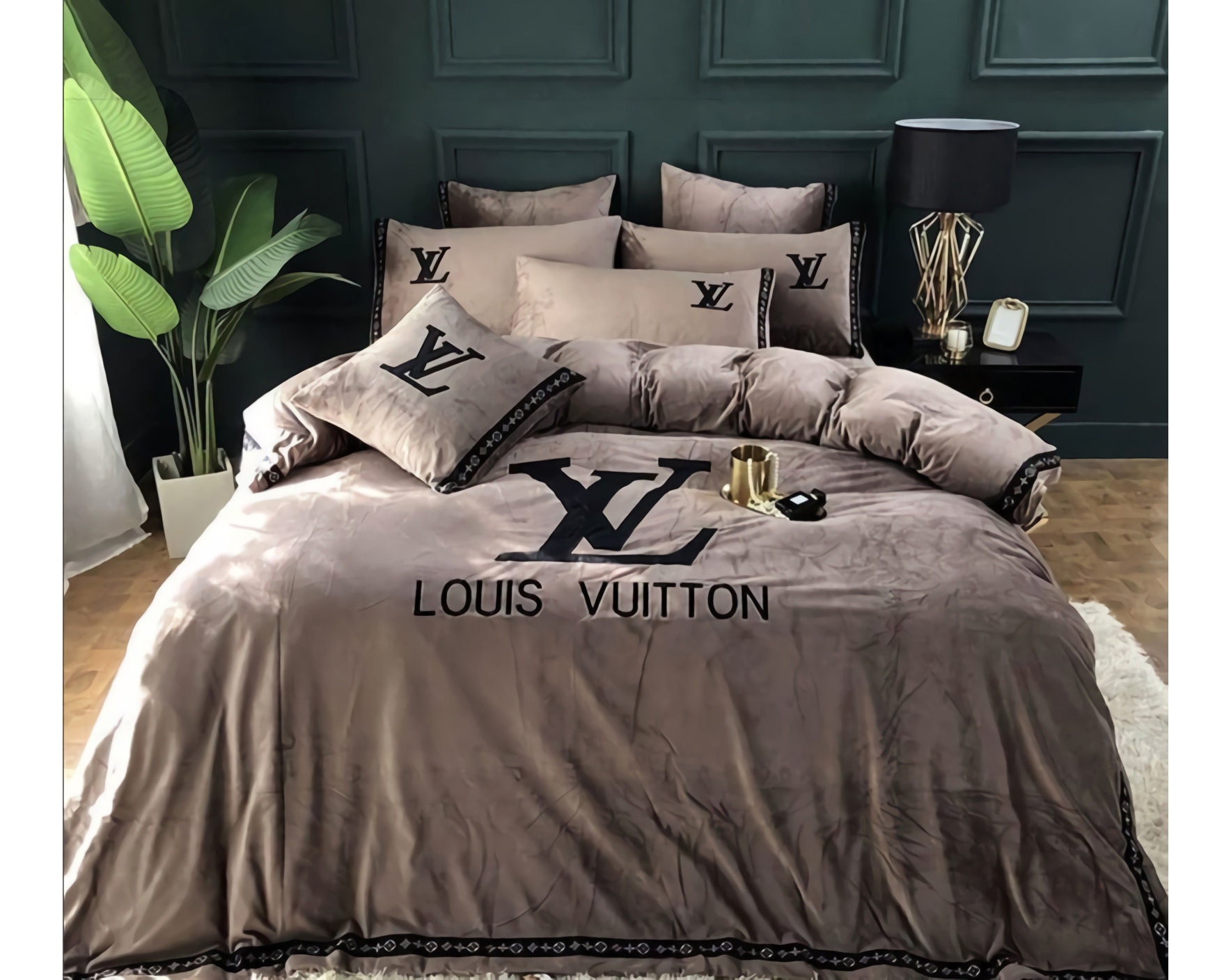 Luxury Bedding Set LV Luxury Bedding Set Duvet Cover lv | Etsy