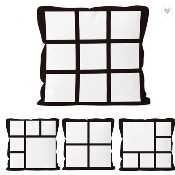 4, 6,  and 9 panel sublimation pillow cases