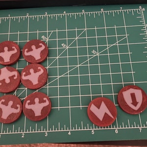 Barbarian RAGE Token Set, Tabletop Gaming