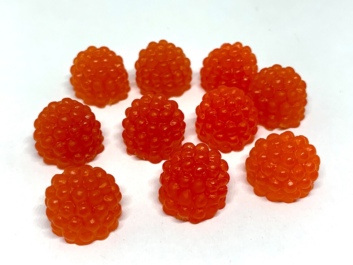 10pcs Fake Raspberries Realistic Faux Fruit for Slime Fake - Etsy