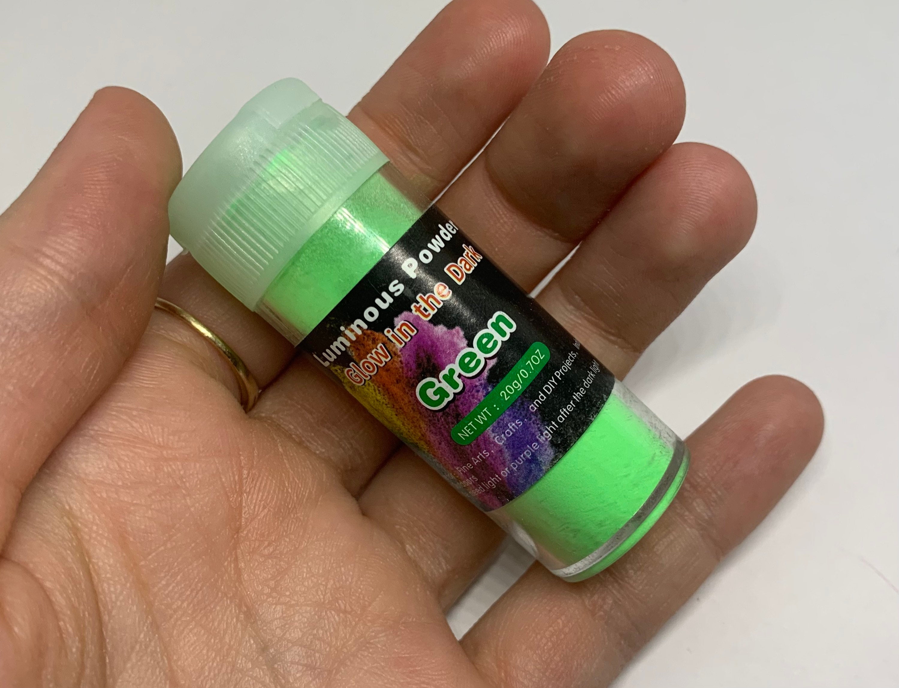 Glow Powder Green Luminous Pigment Resin Dye Slime Colorant Nail