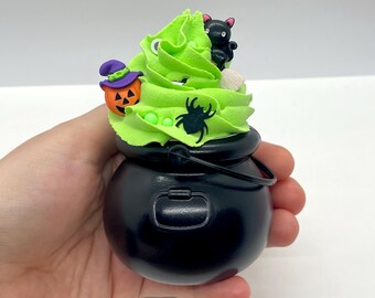 Halloween Witch Cauldron Fake Bake - Faux Dessert for Tiered Tray Decor