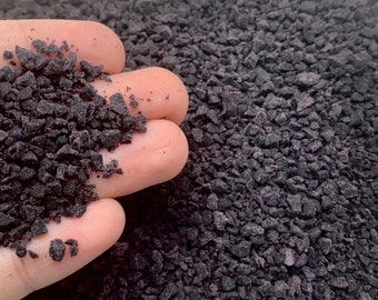 Faux Cookie Crumbs for Slime or Decoden - Black Clay Crumbles  - Fimo Polymer Sprinkles - Fake Bake Craft Supplies - Resin Inclusions