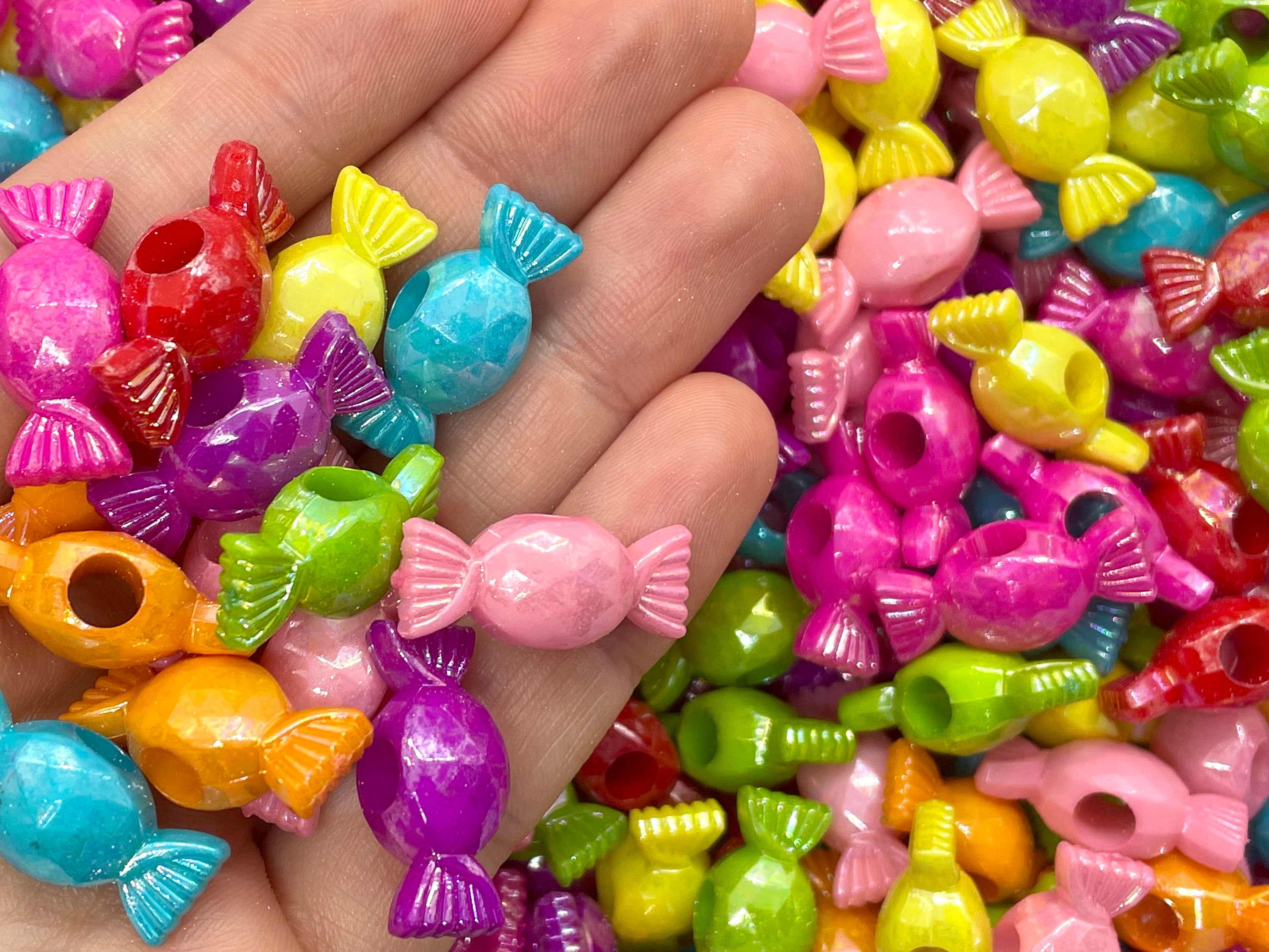 Plastic candy beads discount