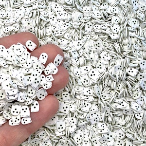 Ghost Fimo Slices - Halloween Polymer Clay Confetti - Slime Supplies - Decoden - Table Scatter