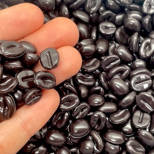Bulk Fake Coffee Beans - Resin Faux Food Supplies for Fake Bakes, Slime, or Decoden
