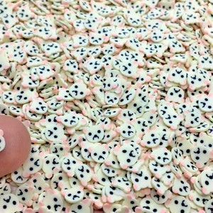 Bulldog Fimo Slices - Puppy Polymer Clay Embellishments for Slime, Nails, or Resin Inclusions - Cute Animal craft supplies
