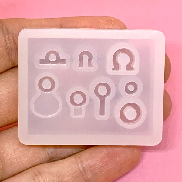 Jewelry Attachments Silicone Mold - Resin Mould for Pendant Loops - Charm Making Supplies