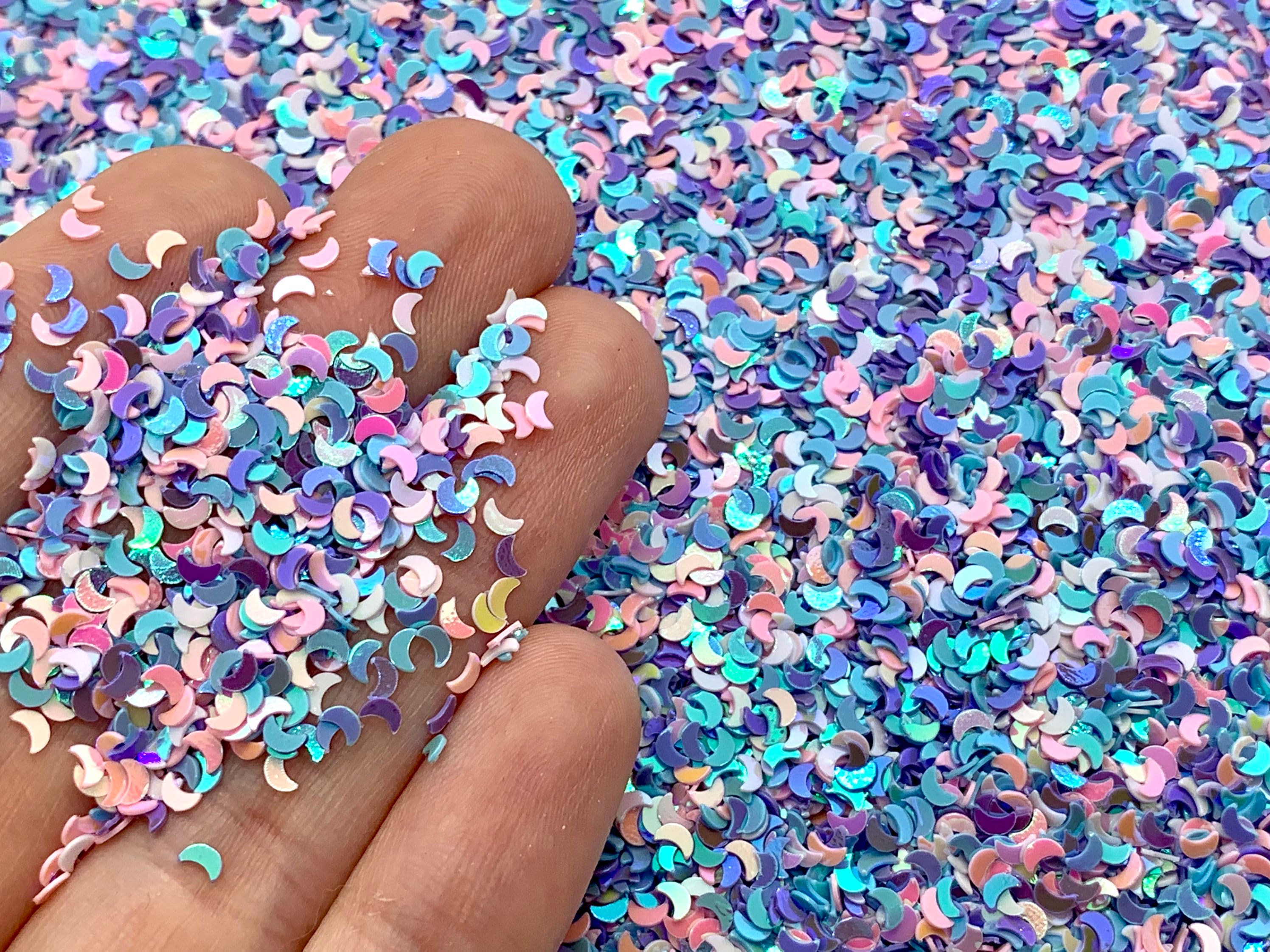 Moon glitter mini アクリルテクスチャーアート() Pink, Purple, and Blue Moon Glitter - 5g to 50g Sparkles