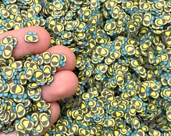 Bee Fimo Slices - Polymer Clay Confetti - Fake Sprinkles for Slime, Decoden, Resin, Fake Bakes or Shaker Filler