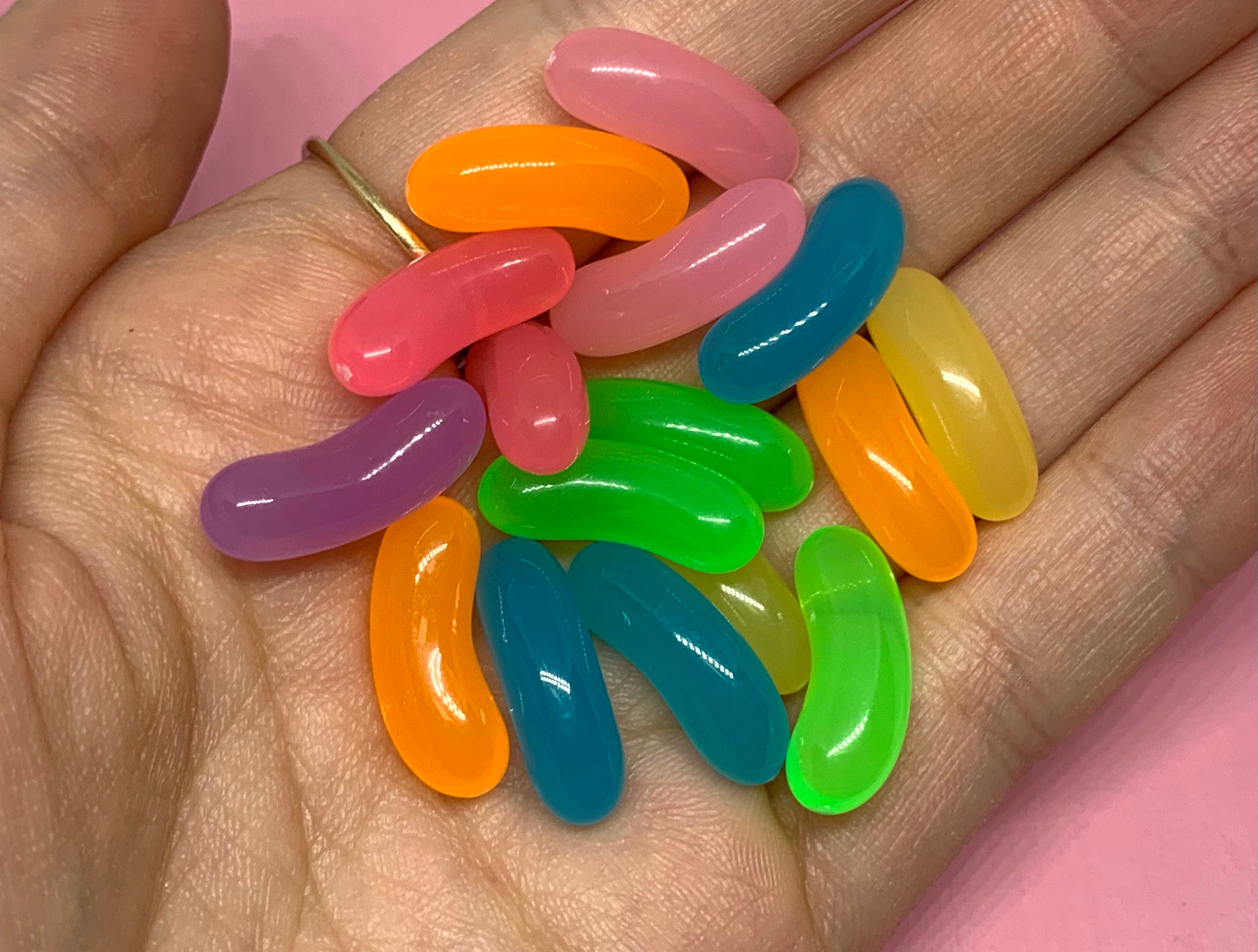 Jelly Bean Animal Charms Polymer Clay Animal Charms 