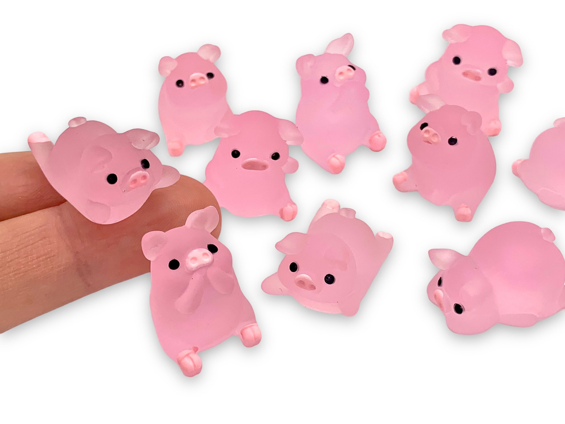 Mini Resin Luminous Pigs, 36Pcs Glow in The Dark India