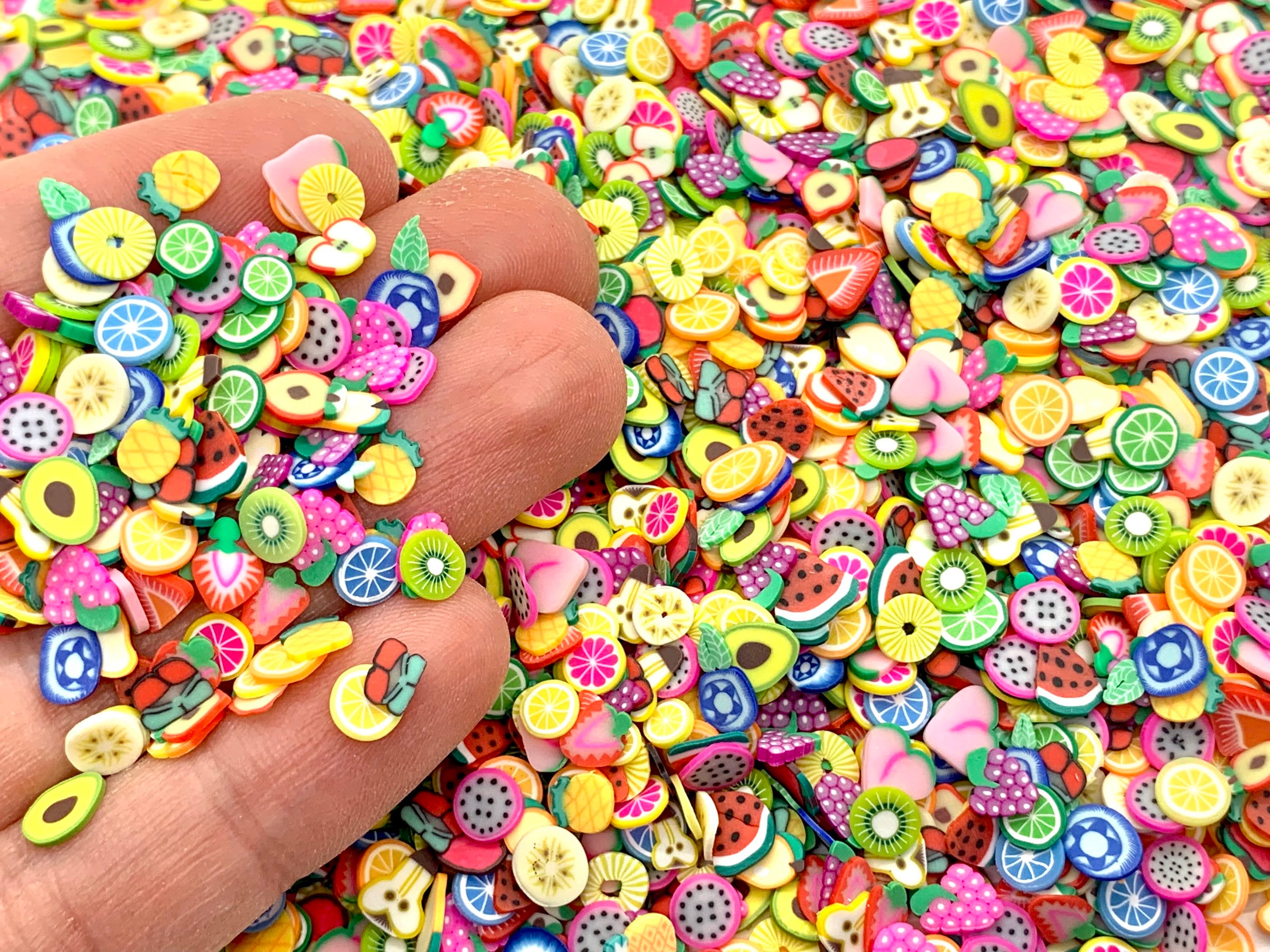 Mix of Everything Fimo Slices Huge Variety Assorted Polymer Clay
