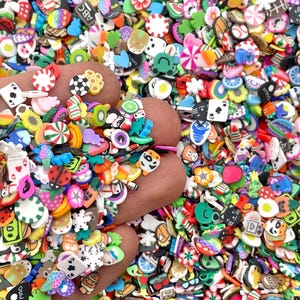 Mix of Everything Fimo Slices - Huge Variety Assorted Polymer Clay Slices for Nail Art, Slime, Resin, Decoden