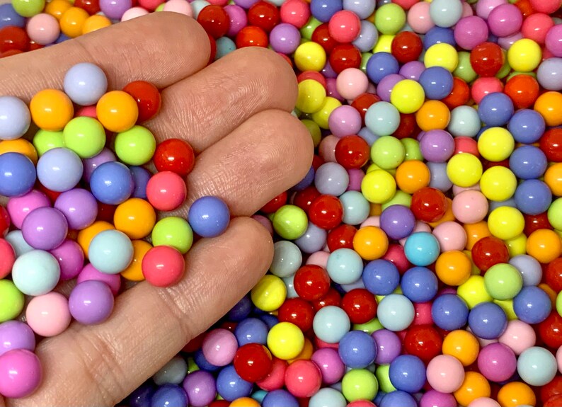 Colorful Fake Round Candies Mini Faux Gumballs Fake Bake Etsy