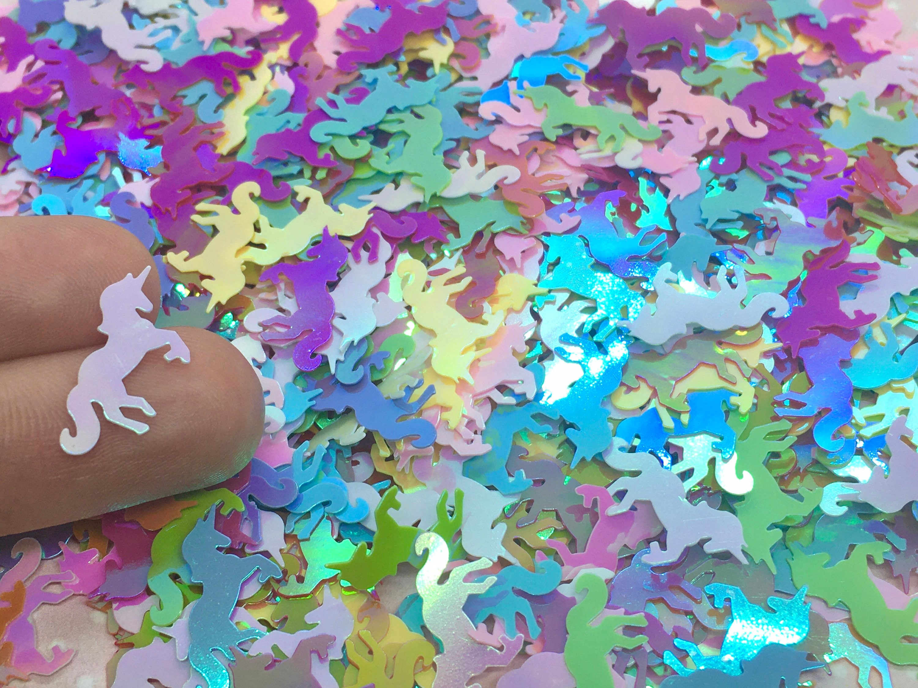 Unicorn Confetti 5g to 50g Colorful Sparkles Unicorn Etsy
