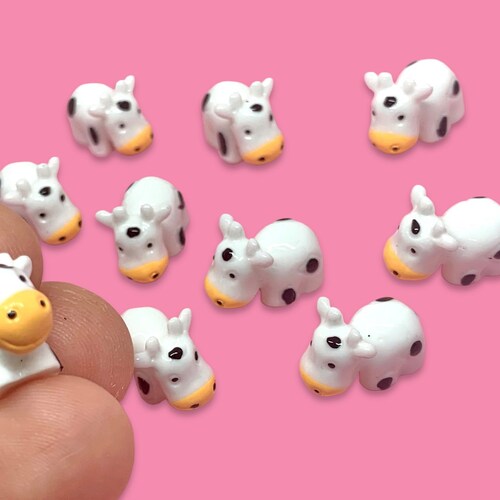5pcs Cow Miniatures Resin Cabochons for Slime or Decoden - Etsy 5pcs Cow Miniatures Resin Cabochons for Slime or Decoden - Etsy