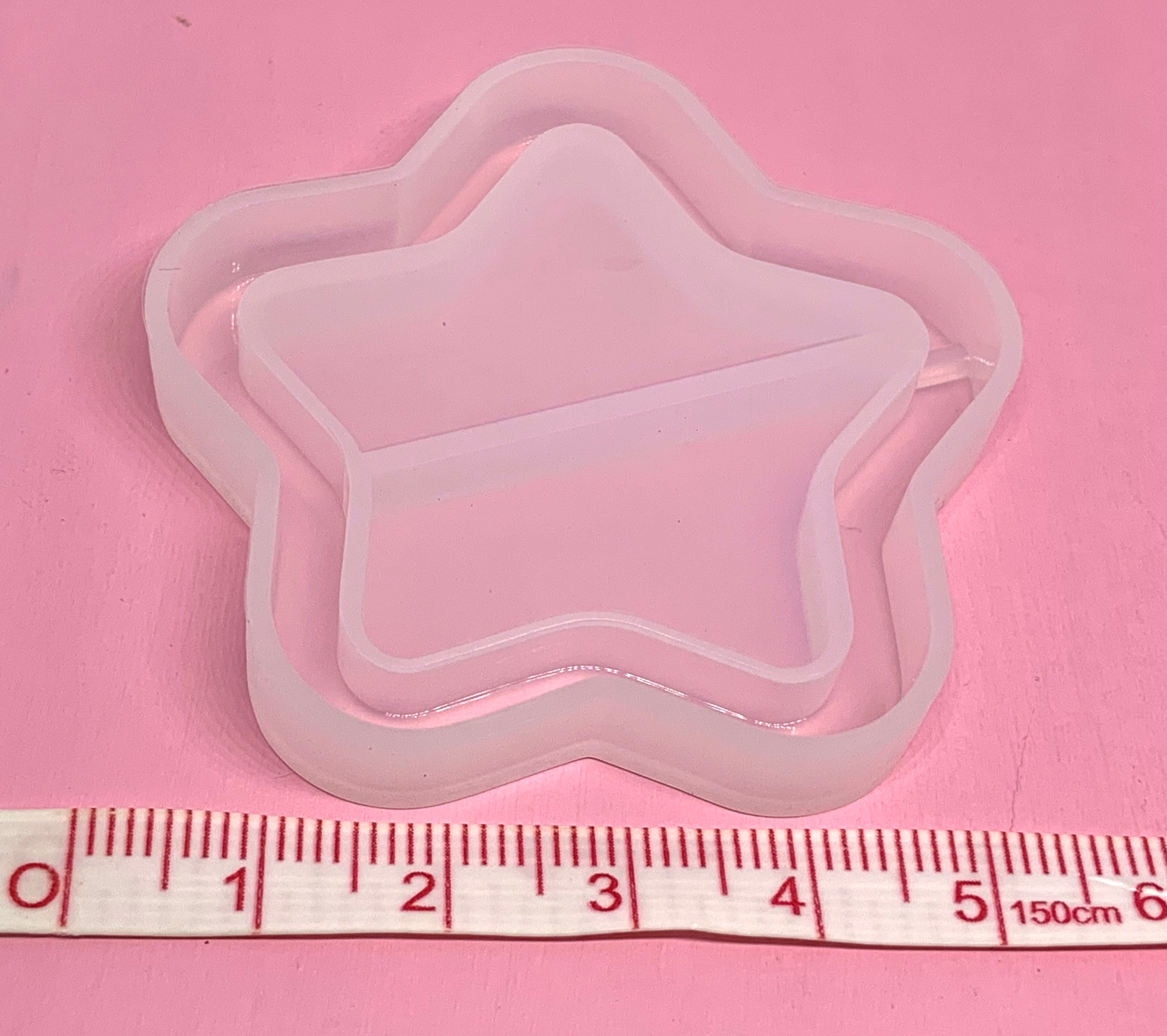 Silicone Shaker Molds Star Heart or Moon Shaker Mould Etsy
