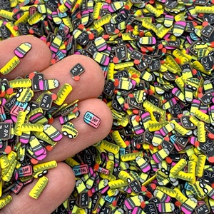 School Mix Fimo Slices - Polymer Clay Confetti for Slime, Decoden, or Resin - Cute  Teacher Craft Supplies