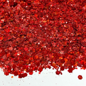 Ruby Red - Glitter Mix for Tumblers, Resin, Slime, and other Crafts