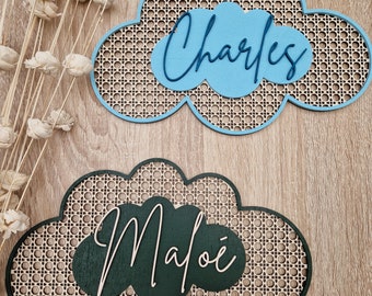 Colección Rattan - Nube Personalizada - Decoración habitación infantil