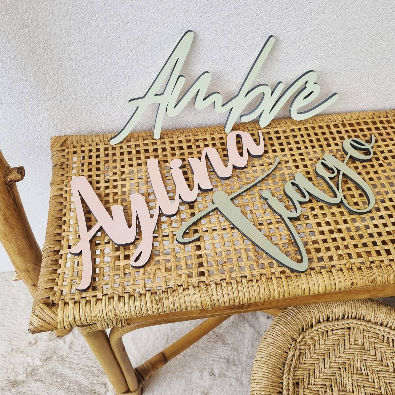 Prénom Bois Enfant à Personnaliser