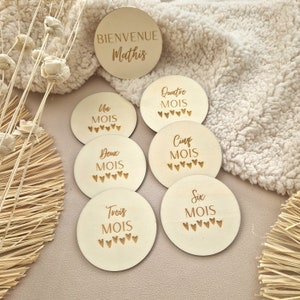 Carte étape bébé - Ma première année - cadeau naissance
