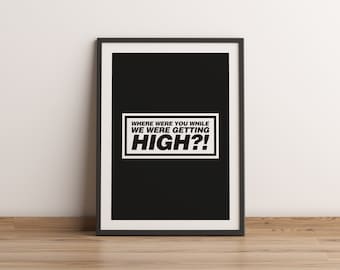 Oasis Champagne Supernova Lyrics Print | Music Poster