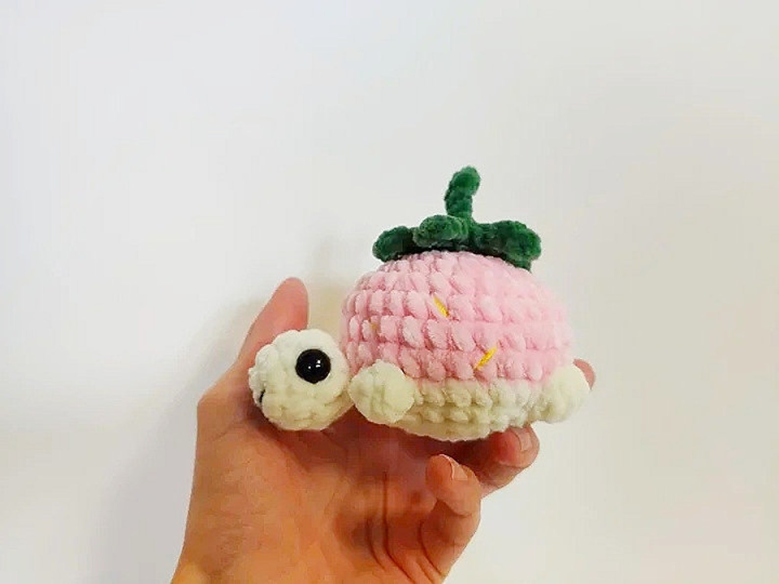Amigurumi Crochet strawberry turtle kawaii plush Stress ball | Etsy