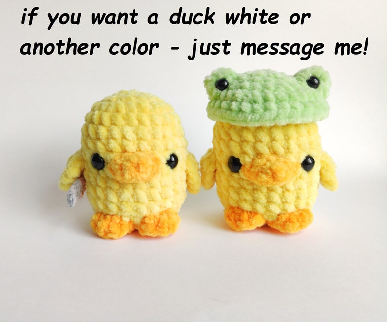 cute duck plush with knife