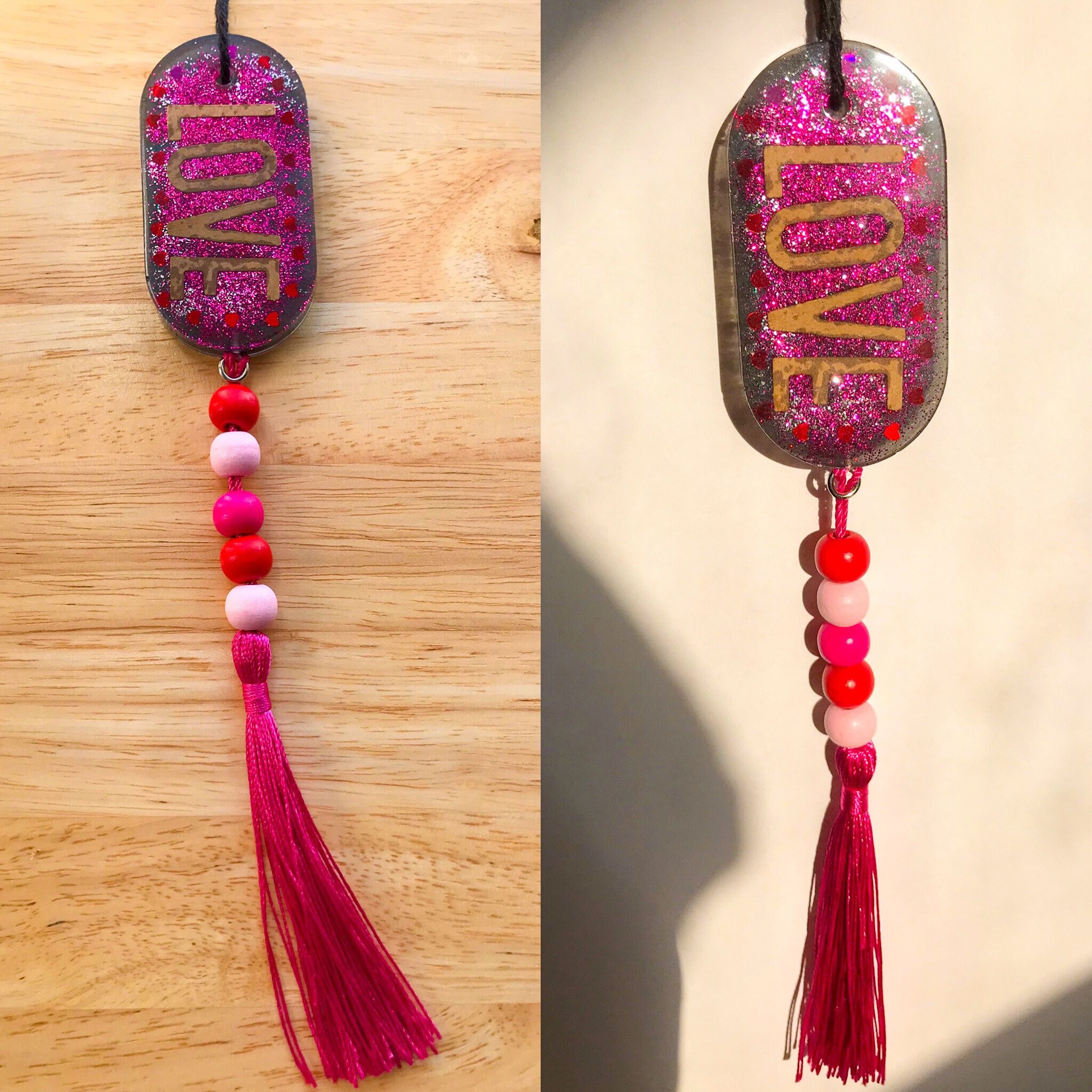 All About Love Rear View Mirror Charm Etsy