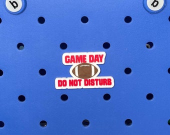 Game Day Do Not Disturb Bogg Bag Charms,  Football Bogg Bag Accessories,  Bogg Bag Charms, Bogg Bag, Sports Charms