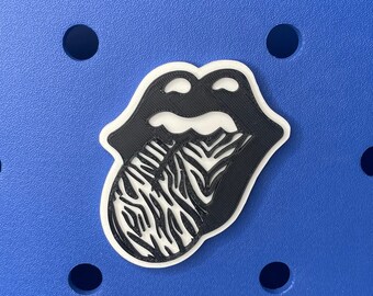 Zebra Lips and Tongue Bogg Bag Charm, Bogg Bag Accessories, Bogg Bag Charms,  Bogg Bag, Simply Southern Bag Charms
