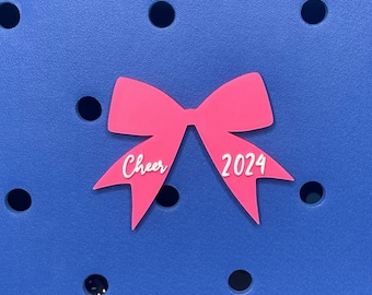 Personalized Cheer Bogg Bag Charm, Bogg Bag Accessories, Mama Charms, Bogg Bag Charms,  Bogg Bag, Cheer Bow Charms