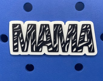 Zebra Print Mama Bogg Bag Charm | Bogg Bag Accessories | Bogg Bag | Simply Southern Bag Charms |