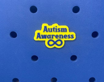 Autism Awareness Bogg Bag Charm, Bogg Bag Accessories, Bogg Bag Charms, Simply Southern Charms