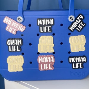 Grandma Life Bogg Bag Charm, Bogg Bag Accessories, Bogg Bag, Simply Southern Bag Charms, Gifts for Grandma