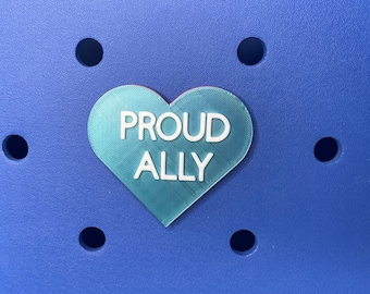 Proud Ally Bogg Bag Charm,  Bogg Bag Accessories, Pride Charms, Bogg Bag Charms, Bogg Bag,  Simply Southern Bag Charms