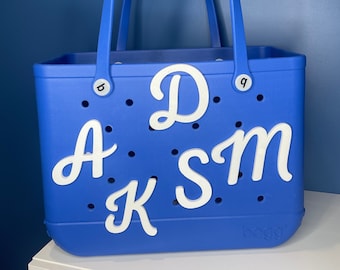 Custom Initial Bogg Bag Charm, 3D Letter Accessory