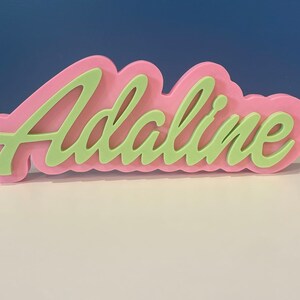Custom Name Sign, Room Decor, Wall Art, Two Toned Name