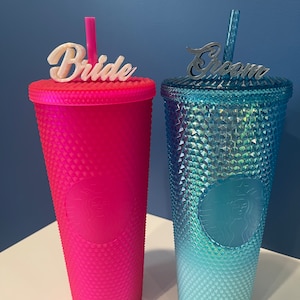 Bride & Groom Straw Buddy | Party Favors | Bachelorette/Bachelor