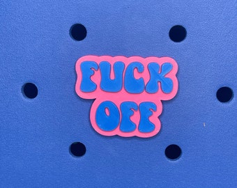 F*ck Off Bogg Bag Charm, Bogg Bag Accessories, Bogg Bag Charms, Bogg Bag, Simply Southern Bag Charms
