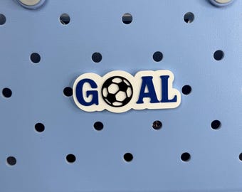 Soccer Bogg Bag Charms, Goal Soccer Bogg Bag Accessories, Bogg Bag Charms, Bogg Bag, Sports Charms