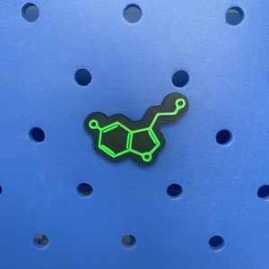 Serotonin Molecule Bogg Bag Charm, Bogg Bag Accessories, Bogg Bag Charms, Simply Southern Charms