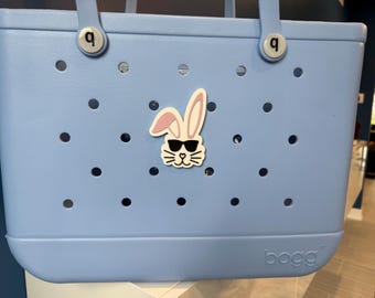 Cool Bunny Bogg Bag Charm, Easter Bogg Bag Accessories, Spring Bogg Bag Charms, Bogg Bag, Simply Southern Bag Charms