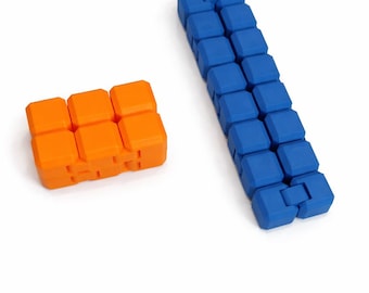 Infinity Fidget Toy Cube – 3D Printed Sensory Stress Relief Fidget for Anxiety, ADHD, Desk & Focus Toy