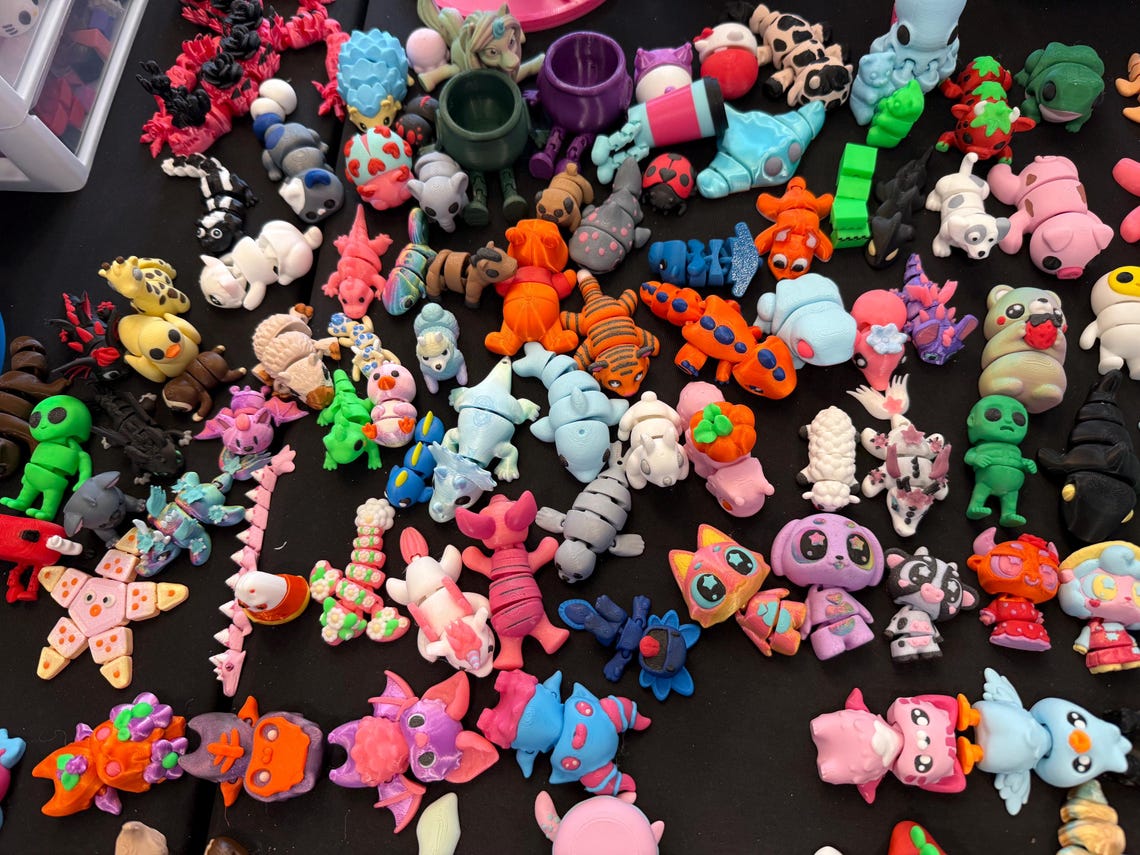 Mystery Box of Articulated Minis, Desk Toys, Fidget Toys, Blind Bag ...